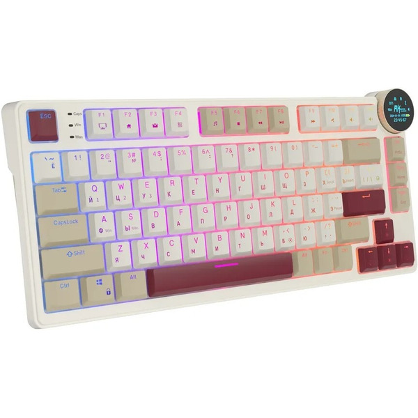 Клавиатура Royal Kludge N80 Rosy Clouds (RK Red)