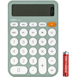 Калькулятор Deli EM124 (зеленый)