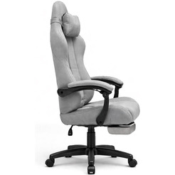 Игровое кресло byroom RG HEALER fabric grey с подставкой для ног BRGF813F/G