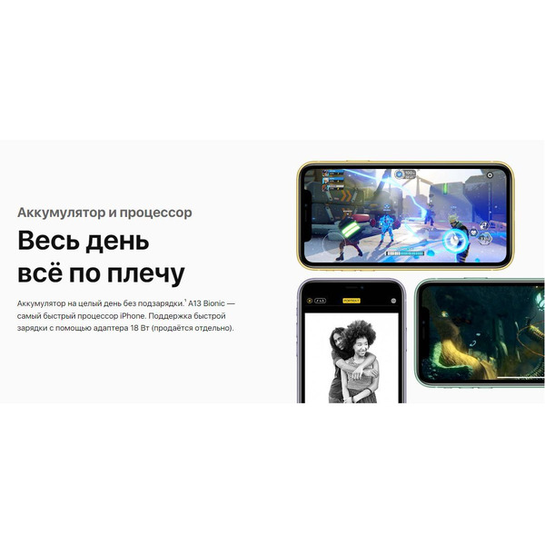 Смартфон APPLE iPhone 11 64GB Purple (MHDF3RM/A)