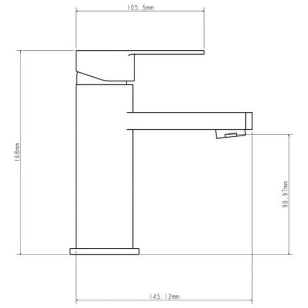 Смеситель для умывальника ECONOCE EC0211BL