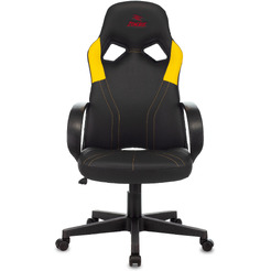 Кресло геймерское Бюрократ Zombie Runner (черный/желтый)
