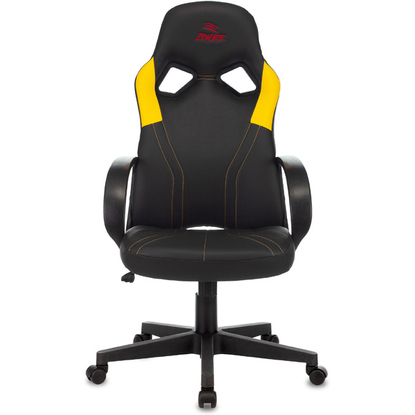 Кресло геймерское Бюрократ Zombie Runner (черный/желтый)