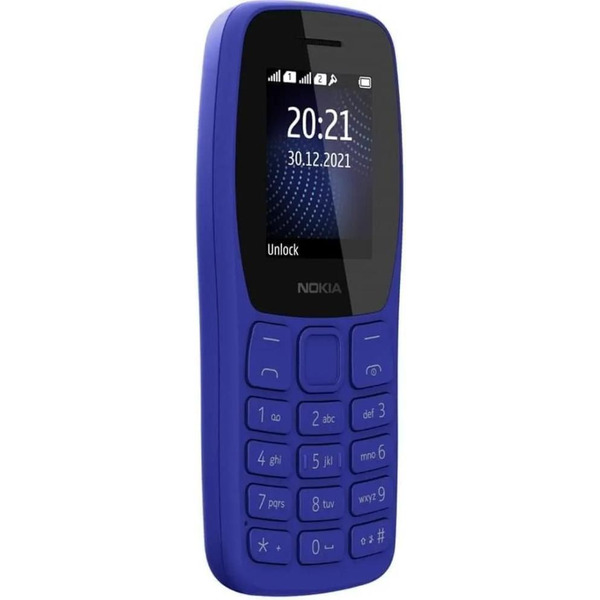 Телефон Nokia 105 Dual sim синий (TA-1416)