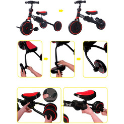 Беговел BubaGo Flint BG-F-109-1 Черно-красный