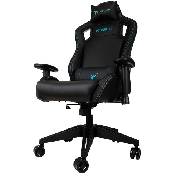 Кресло игровое Бюрократ Knight Outrid Smile экокожа, черный