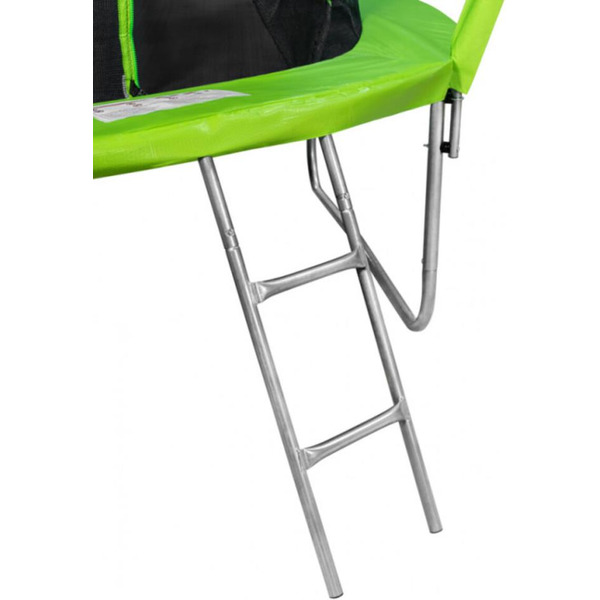 Батут Alpin SKY Carbon inside зеленый 12ft. с защит.сеткой и лестницей ASK-374