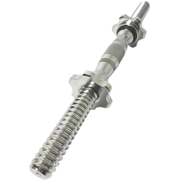 Гриф для гантели AMETIST с железной ручкой бочонком 25x400мм (1.65кг, полнотелый)