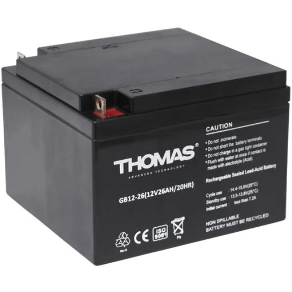 Аккумулятор для ИБП Thomas GB 12-26 Ah