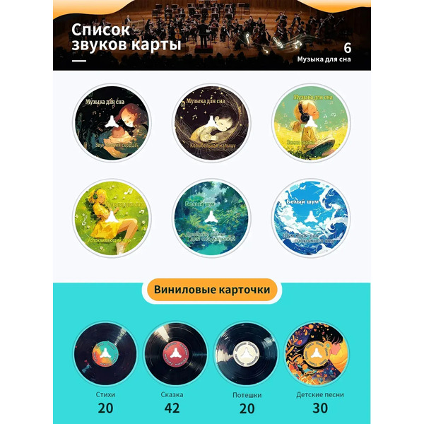 Музыкальная игрушка Biidi Фонограф G80 (синий)