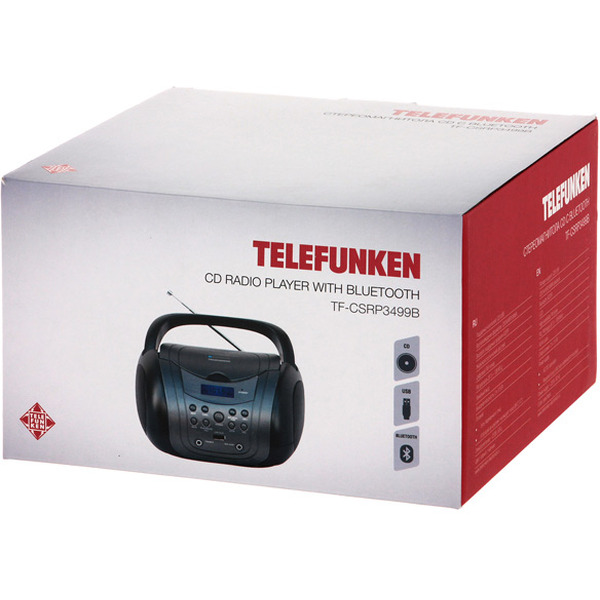 Магнитола TELEFUNKEN TF-CSRP3499BGRB (серый с черным)