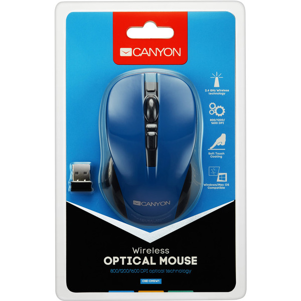Мышь CANYON CNE-CMSW1BL