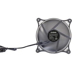 Вентилятор для корпуса Digma DFAN120PWM-2BK