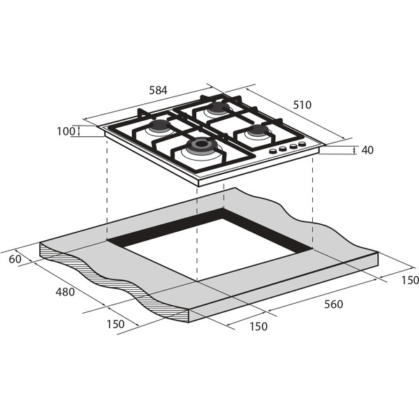 Варочная панель ZUGEL ZGH601X