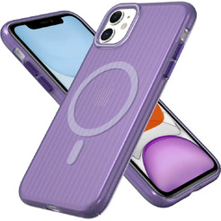 Задняя накладка CASE Translucent Strip Apple iPhone 11 (фиолетовый)