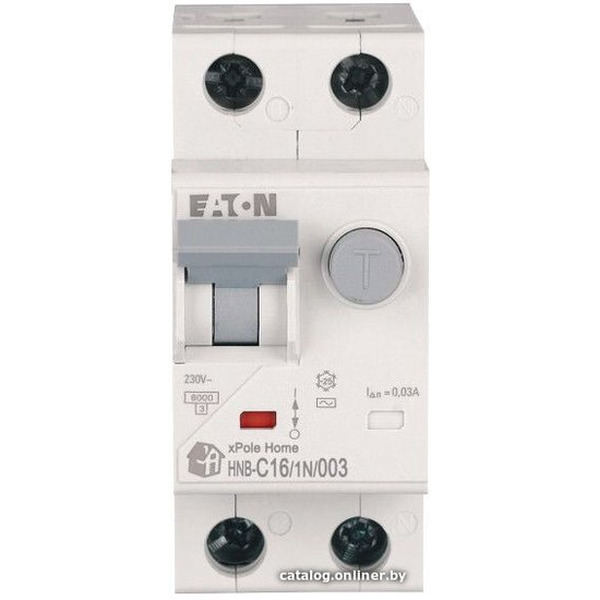 Дифференциальный автомат Eaton HNB-C161N003 1P+N 16А С 6кА 30мА АС 2М 195127