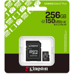 Карта памяти Kingston Canvas Select Plus microSDXC 256GB SDCS3/256GB (с адаптером)
