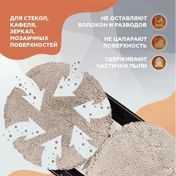 Салфетки из микрофибры Даджет для роботов-мойщиков окон 12 шт