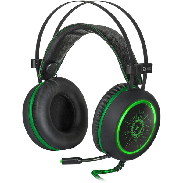 Игровая гарнитура Defender DeadFire G-530D черный зеленый