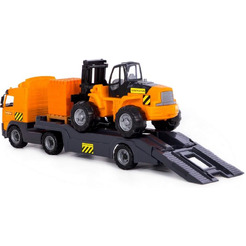 Автомобиль-трейлер + автокар + конструктор Супер-Микс Полесье 58409