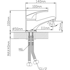Смеситель AV Engineering AVURS1-A120-110