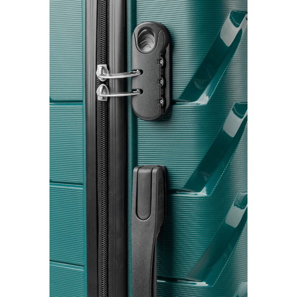 Чемодан DoubleW YF-PP02 с расширением (M, темно-зеленый)
