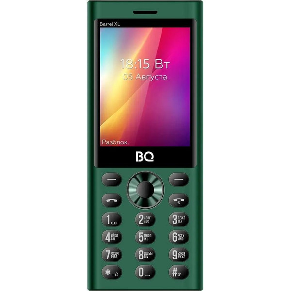 Мобильный телефон BQ 2832 Barrel XL (черный/зеленый)
