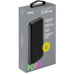 Портативное зарядное устройство TFN Porta 20 TFN-PB-248-BK (черный)