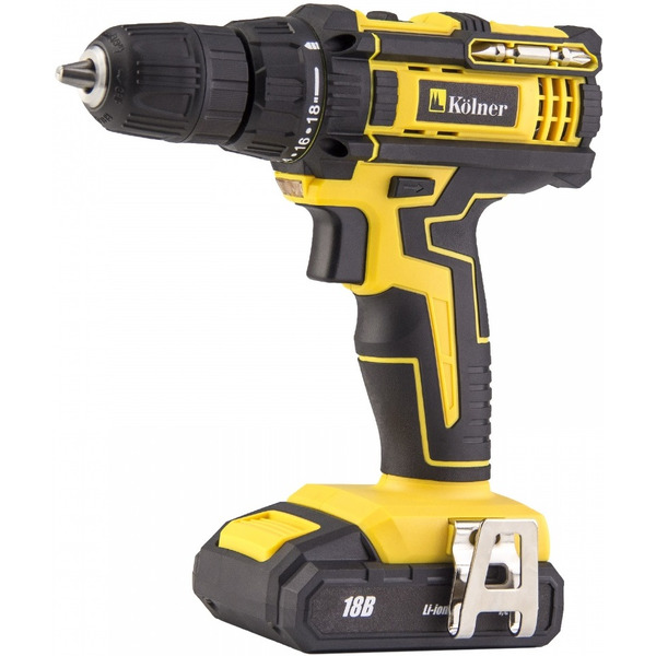 Дрель-шуруповерт Kolner KCD 18/2-2L с 2-мя АКБ