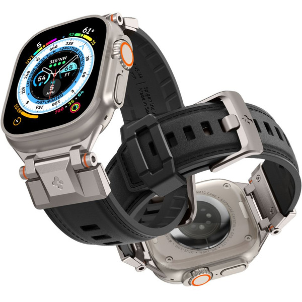 Ремешок SPIGEN DURAPRO ARMOR PU для APPLE WATCH BLACK AMP07591