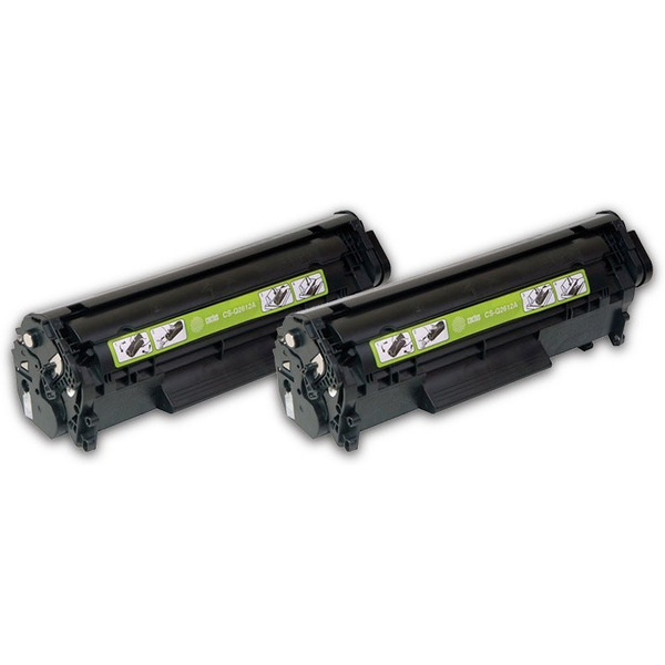 Картридж лазерный Cactus CS-Q2612AD черный двойная упак. (2000стр.) для HP 1010/1012/1015/1018/1020/1022/3015/3020