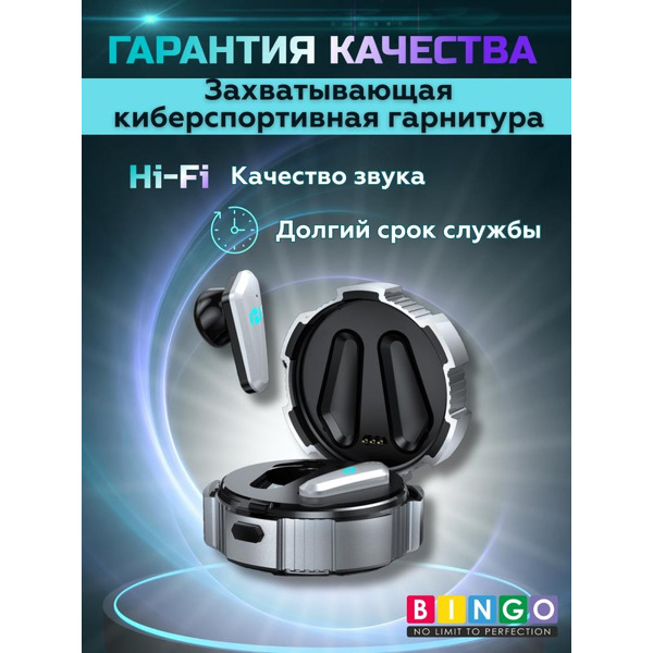 Наушники Bingo VT-G10 (серебристый)