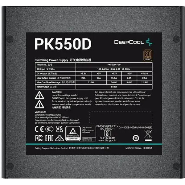 Блок питания Deepcool R-PK550D-FA0B-EU