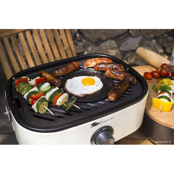 Портативный газовый гриль Sahara Mini BBQ (серый)