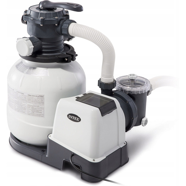 Бассейн Intex Graphite Gray Panel 26384 (478х124 см) с лестницей и насос-фильтром