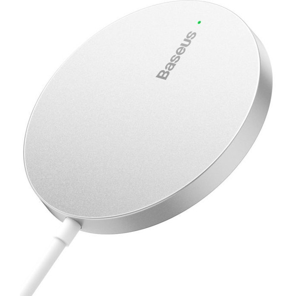Беспроводное зарядное Baseus Simple Mini3 Magnetic Wireless Charger 15W CCJJ040012 (белый)