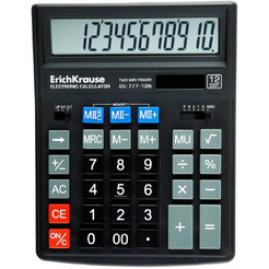Калькулятор Erich Krause DC-777-12N (ЕК37772)черный