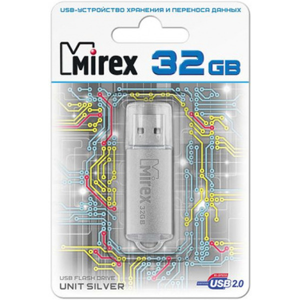 USB Flash MIREX Unit Silver 32GB (13600-FMUUSI32)