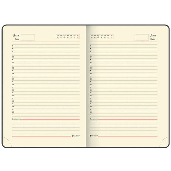Ежедневник недатированный BRAUBERG Metropolis Mix 113292