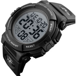 Электронные часы SKMEI 1258-1 черные большие