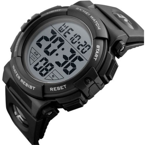 Электронные часы SKMEI 1258-1 черные большие
