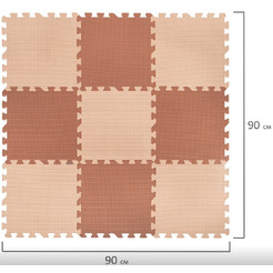 Игровой/развивающий коврик Юнландия 664661 (бежевый)