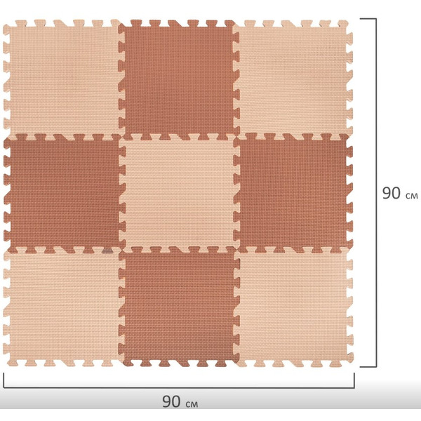 Игровой/развивающий коврик Юнландия 664661 (бежевый)