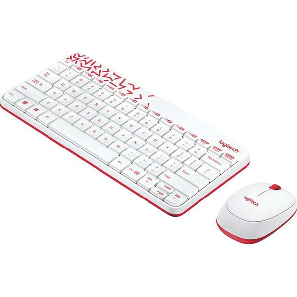 Клавиатура+мышь LOGITECH MK240 (920-008160) белый