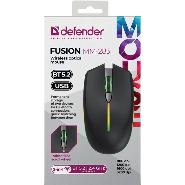 Мышь Defender Fusion MM-283 (черный)