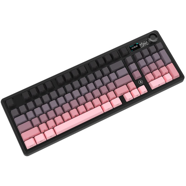 Компьютерная клавиатура AJAZZ AK980 V2 (черно-розовая)