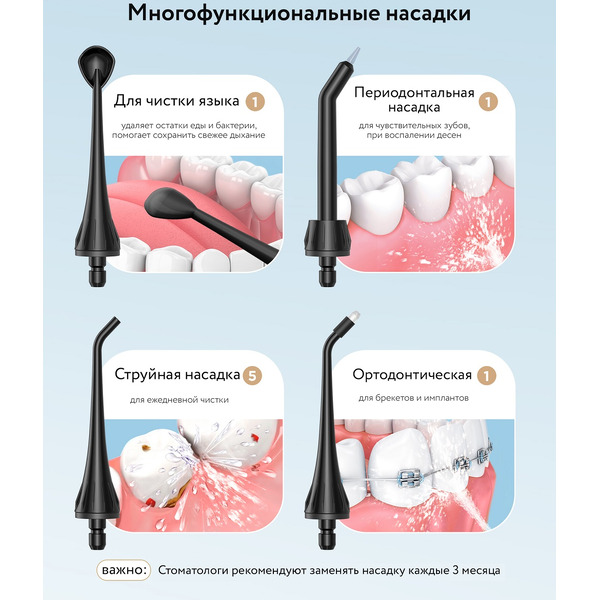 Ирригатор Fairywill F5020E (черный)