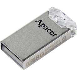 USB Flash Apacer AH111 64GB AP64GAH111CR-1 (белый/серебристый)
