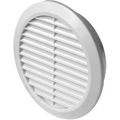 Решетка с сеткой от насекомых Awenta CLASSIC T23 (d150) белая
