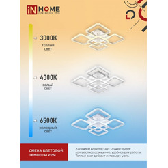 Светильник светодиодный IN HOME ELEGANT ARIS-W-BG (4690612043258)